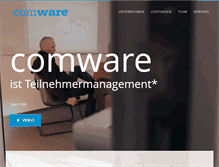 Tablet Screenshot of comware.de